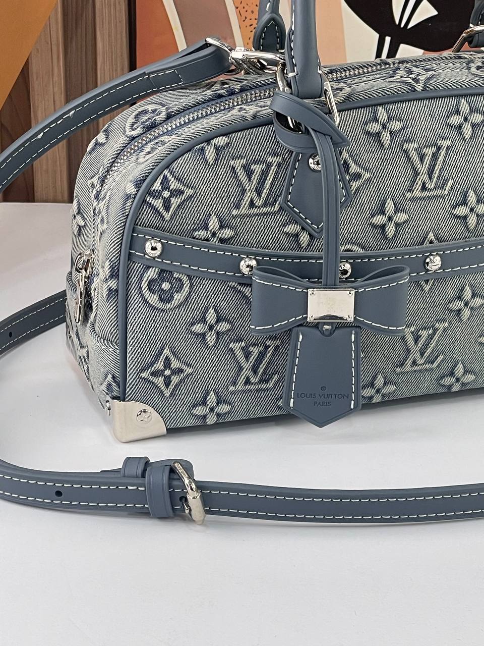 Louis Vuitton denim cross bag