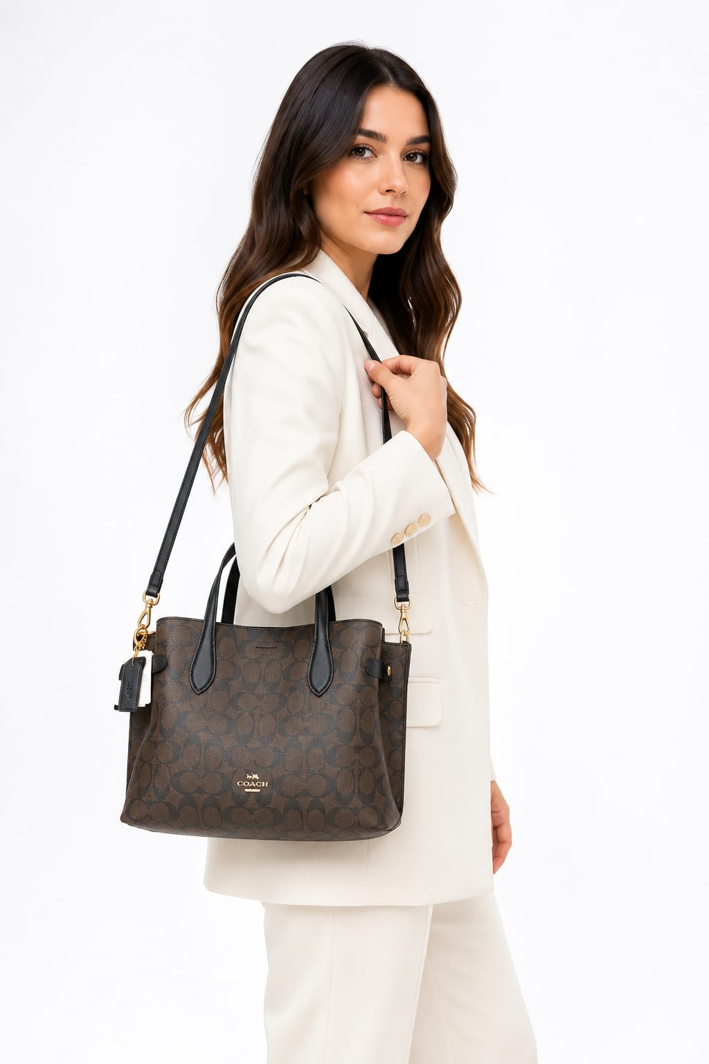 Coach Hanna Carryall in Signature Canvas.