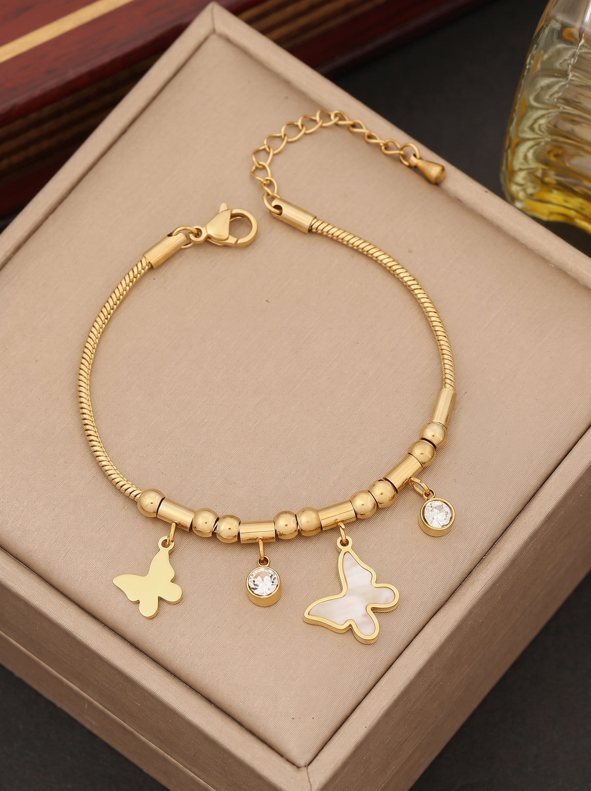 Butterfly Stainless Steel Bracelet
