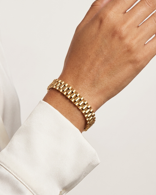 Rolex-Style Stainless Steel Bracelet