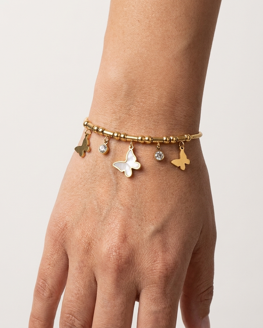 Butterfly Stainless Steel Bracelet