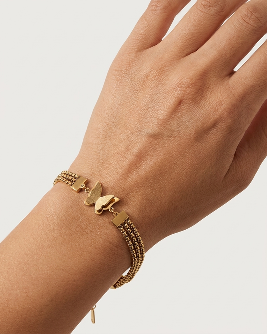 Butterfly Stainless Steel Bracelet