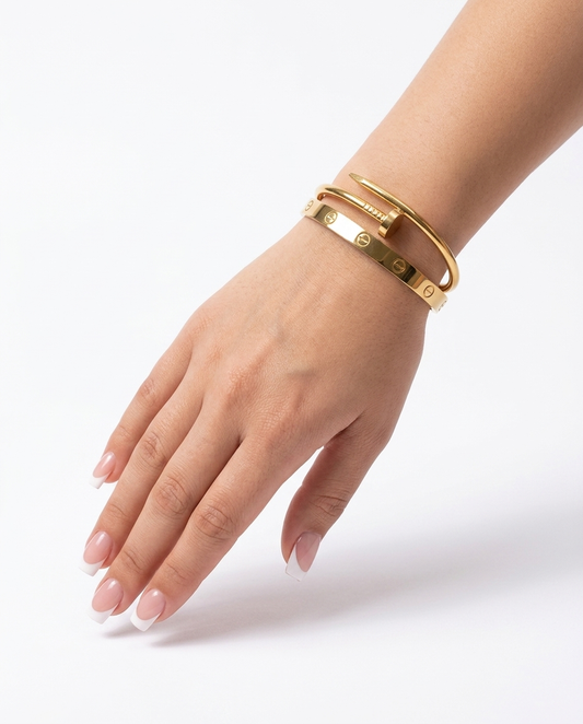 Classic & Nail Bracelet Set