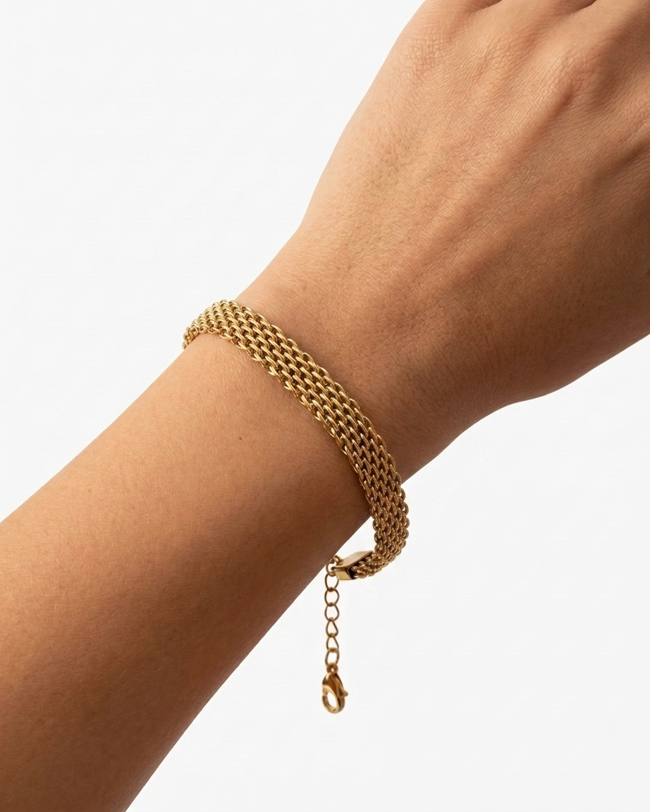 Multi-Strand Milanese Mesh Bracelet