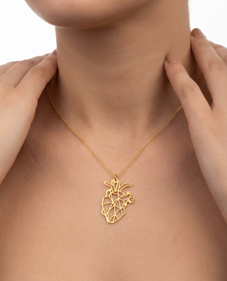 Heart stainless steel necklace