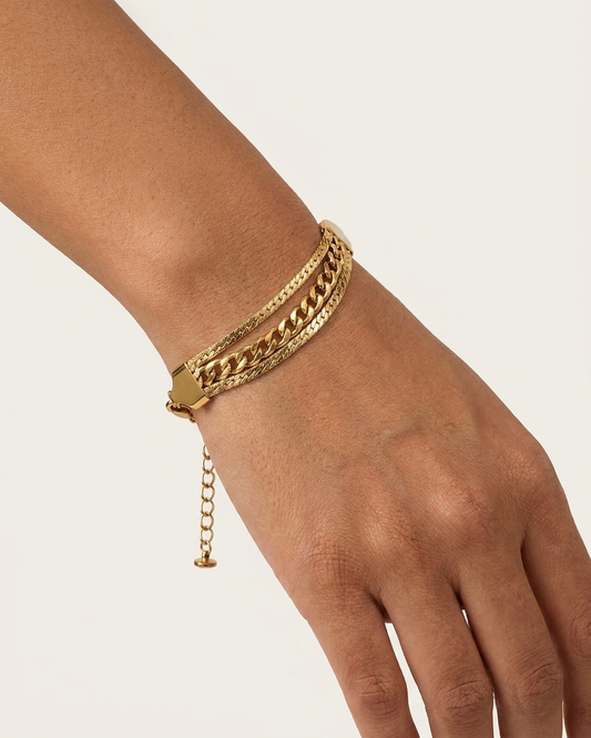 Triple Layer Chain Bracelet