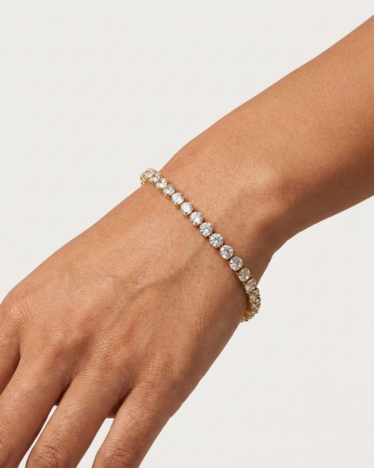 Tennis gold stainless Bracelet