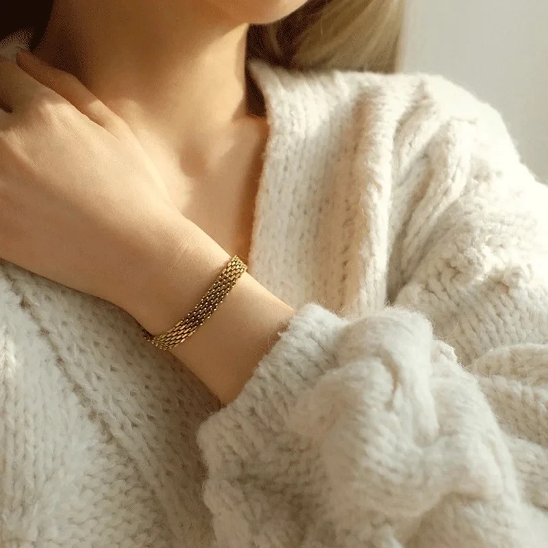 Multi-Strand Milanese Mesh Bracelet