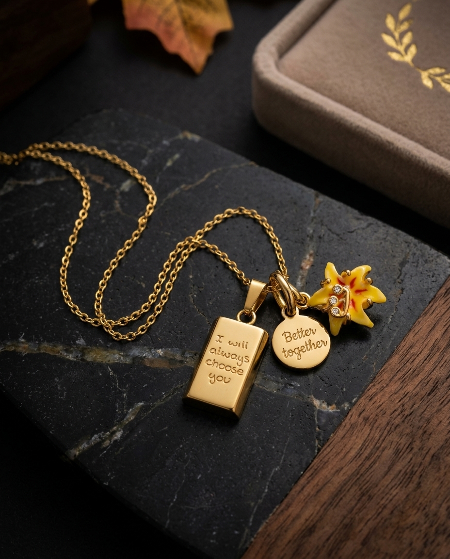 Rupanzel stainless steel necklace